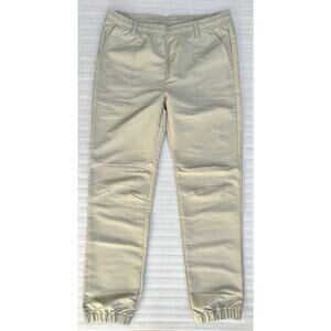 EUC Adidas Tan Jogger Pants Youth XL 16Y Beige Elastic Waist Athletic Pants